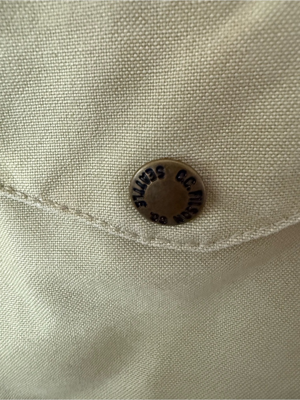 Vintage 2010 Filson  Tan Canvas Utility Vest - Men's Workwear size 38(m) - Picture 3 of 9